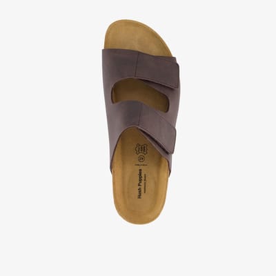 Hush Puppies heren bio slippers bruin - Maat 41