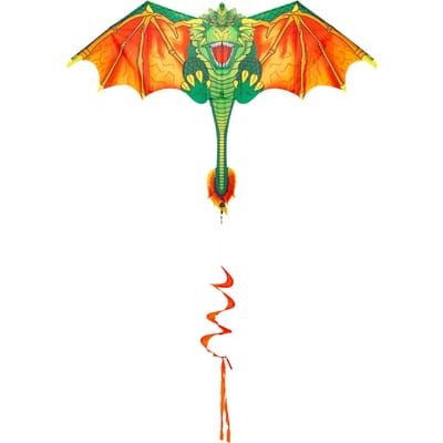 Blaze The Dragon - vlieger - Afmeting in cm 	135 x 180