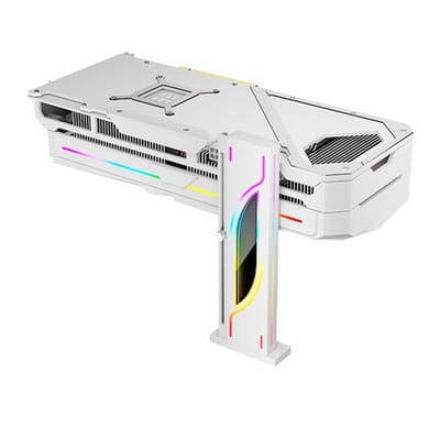 GPU-standaard Hoogte Verstelbaar - Aluminiumlegering - RGB Verlichting - Magnetische Basis - Antislip Houder - 19-153mm Verstelbaar - Grafische Kaarthouder