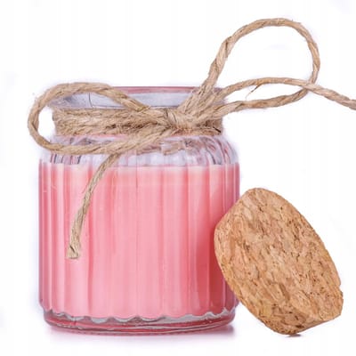 Aromaholik - Róża Północy Series - Geurkaars - Sojawas - 6x6x7cm
