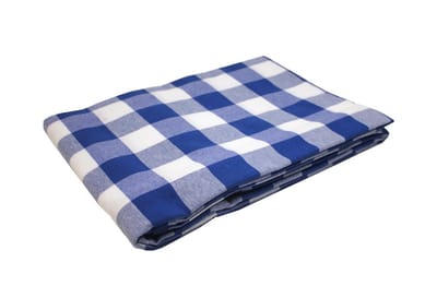 Tafelloper – Blauw-Wit Geruit - 45x145 cm – Oktoberfest Stijl – Strijkvrij