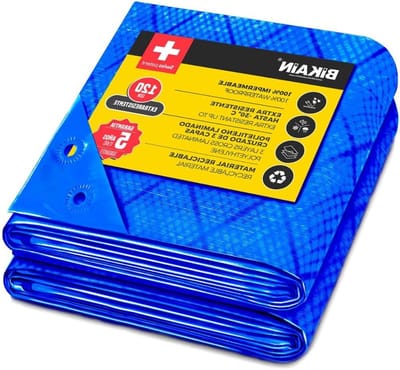 Beschermzeil - Afdekzeil - Buiten beschermen - Waterdicht polyethyleen - 5 x 8 meter - Blauw