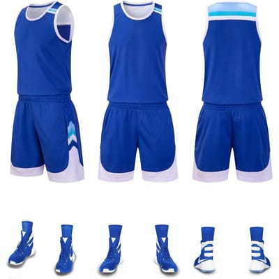Basketbalpak, enkele schouder, vierpuntsbibliotheek, zweetabsorberend, ademend en snel drogend basketbalpak voor volwassenen, sportpak. L