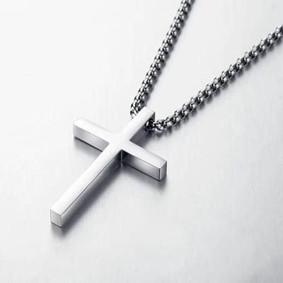 Actie4you® - Ketting Kruis - Ketting heren - Goud - 60 cm - Heren Ketting – Zilver - 3MM