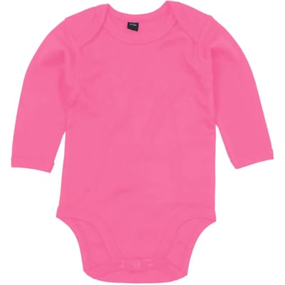 Babybugz | Baby long Sleeve Bodysuit | Fuchsia | 0 - 3 Maanden