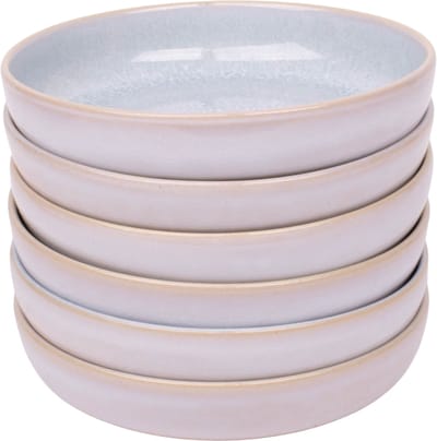Kade 171 Sintra diepe borden 6 stuks 18,5 cm - pastaborden Portugees stoneware lichtblauw