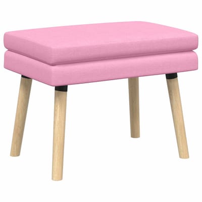 vidaXL - Dubbel-laags - bank - Roze - 60 - x - 40 - x - 46 - cm - Stof