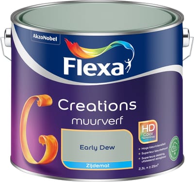 Flexa Creations Muurverf - Zijdeglans - Early Dew - 2,5l