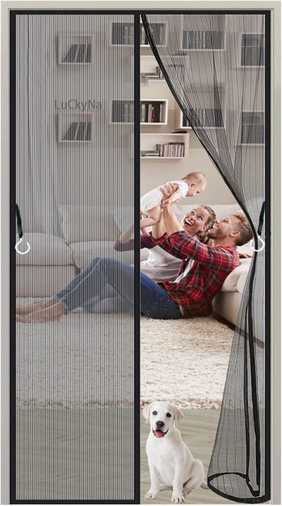 Magnetische Hordeur 165x185 cm – Automatisch Sluitend Hor voor Woonkamer en Tuindeur