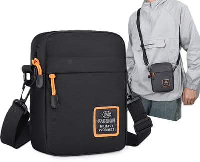 Crossbody Schoudertas Heren I Portemonnee I Heuptas I Sling Bag I Reis Tas I Telefoontasje I Waterafstotend I Zwart