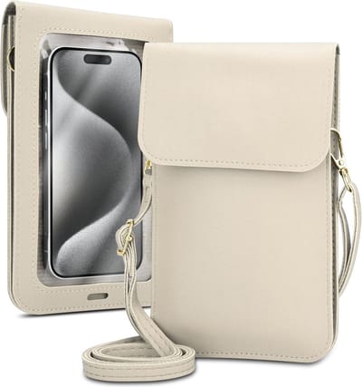 Mobielhoesje geschikt voor Samsung Galaxy S24 PLUS in WIT Etui Case Cover Handtas voor dames
