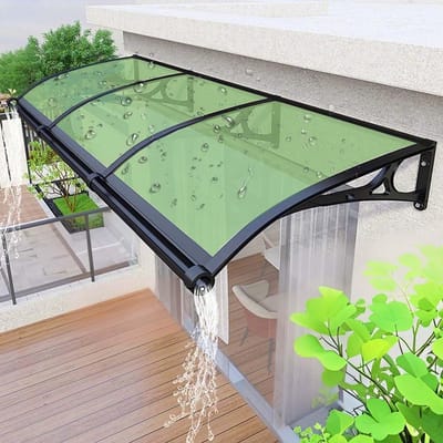 Deurluifel - Regenkap - Buitenbescherming - Weerbestendig - 80 x 110 cm - Groen