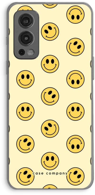 Case Company® - Hoesje geschikt voor OnePlus Nord 2 5G hoesje - Smiley N°2 - Soft Cover Telefoonhoesje - Bescherming aan alle Kanten en Schermrand