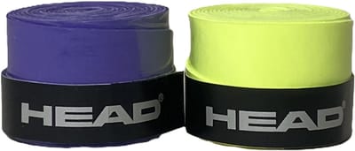 Head Tennisgrip - Overgrip - Antislip - Zweet absorberend - Tennis - Padel - Badminton - Squash - Tennisgrips - Soft - Zacht - Grip Tennis - Tennis Grip - Tennis Grip Paars & Geel - Tennis Grip Paars - Tennis Grip Geel - Paars - Geel