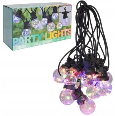 Feestverlichting 10 multicolor-lamps - 50 LED's - 5cm