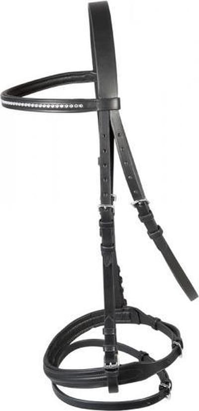PFIFF trenshoofdstel ´Staines´ COB Zwart-wit