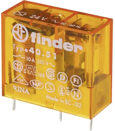 Finder 40.51.8.024.0300 Printrelais 24 V/AC 10 A 1x NO 1 stuk(s)