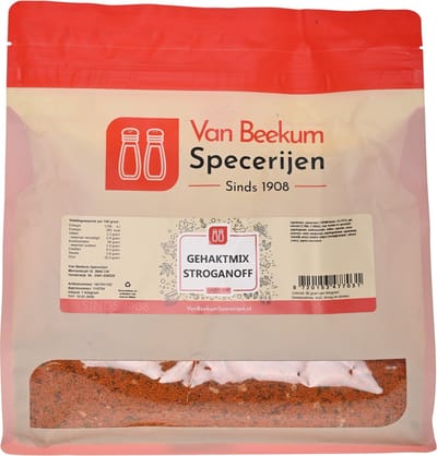 Van Beekum Specerijen - Gehaktmix Stroganoff - 1 KG (hersluitbare stazak)