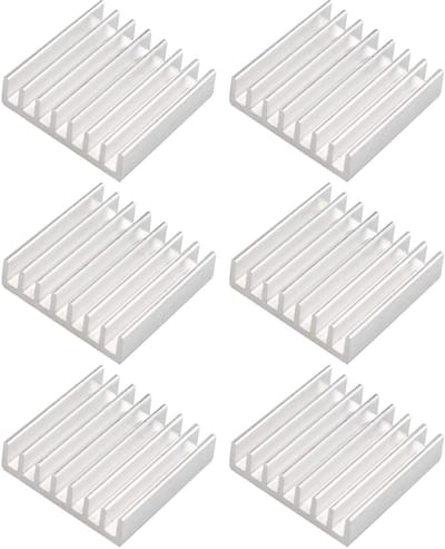 Zeynomax - Heatsink Aluminium - Koeling - Voor WiFi Routers - 22 x 22 x 6mm - Koelvin - Optimaliseer temperatuur - Geschikt voor diverse apparaten
