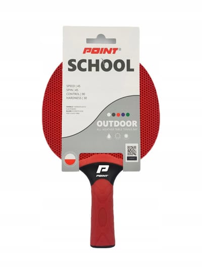 POINT SCHOOL Tafeltennisracket - Rood - Ideaal voor beginners en scholen