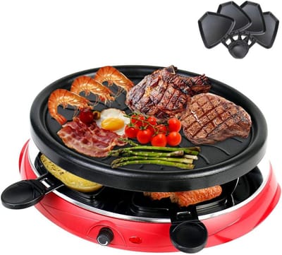 SCH® Gourmetstel 4 personen - Gourmetstellen - Gourmet - Rood - ‎35cm x 28cm x 12cm