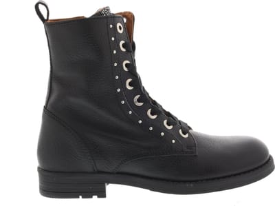 Develab 42258 Veterboots - Laarzen Met Veters - Meisjes - Zwart - Maat 40