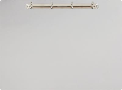 Magnetisch klembord A3 incl. ringband (liggend) - Wit