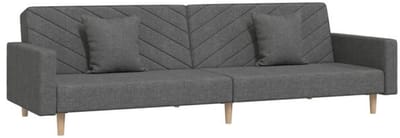 Slaapbank - Uitklapbaar - Slaapstoel - Logeerbed - Zetelbed - Slaapfauteuil - Vouwbed - 2 persoons - Zeer comfortabel - Donkergrijs