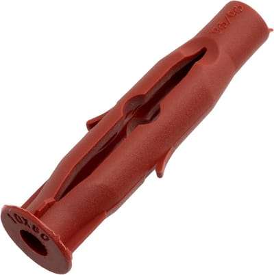 Set van 25 universele pluggen 10 x 60 mm - ideaal voor bevestigen in beton, baksteen, celbeton, en hout