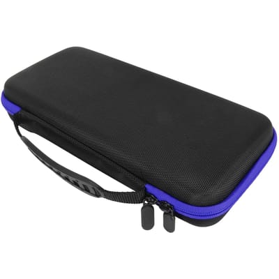 Housse de transport pour console de jeu portable, sac de rangement portable antichoc en EVA pour ASUS ROG Ally 7 pouces bleu