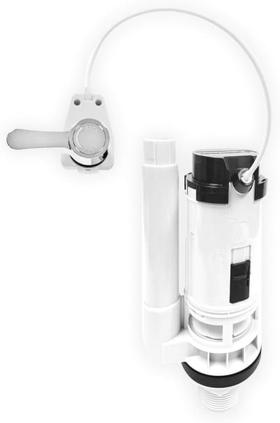 Dubbele Spoelklep - Toiletonderdeel - Water Besparen - Verstelbaar Spoelvolume - 5.5 x 10 cm - Wit