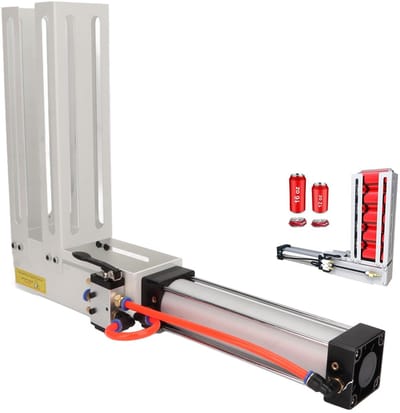 Dailygoods- Blikkenbreker Zwaar Uitgevoerd - Aluminiumlegering - Pneumatische Blikkenbreker - Blikrecyclinghulpmiddel - 54 Accessoires - Gebruiksvriendelijke Hendel - Blikjesverkleiner