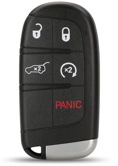 XEOD Autosleutelbehuizing - sleutelbehuizing auto - sleutel - Autosleutel / Geschikt voor: Dodge, Chrysler, Fiat & Jeep 5 knops Y160
