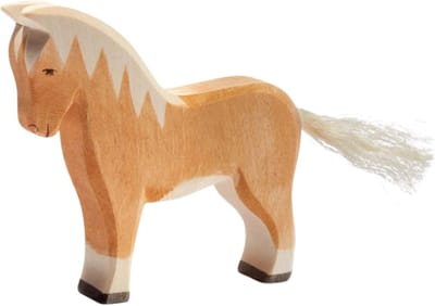 Houten Paard - Speelgoedpaard - Spelen en Verzamel - Handgemaakt - 120 Gram - Natuurlijk