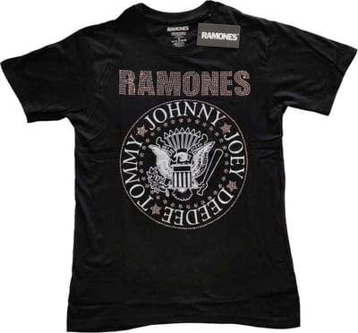Ramones - Presidential Seal Kinder Tshirt - Kids tm 8 jaar - Zwart