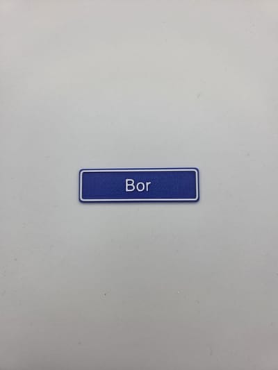 3D plaatsnaam speldje Bor