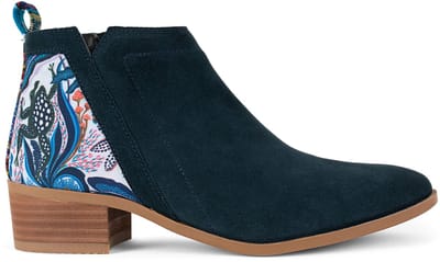 Inkkas, Grove Bootie, Dames, Enkellaars, Suede, Natuur Print, Rubberzool, Maat 40