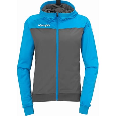 Kempa Prime Multi Jacket Dames - sportvest - grijs/lichtblauw