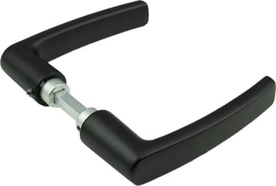 AMI deurkrukken 332 blokmodel - deurdikte 38/42mm - zwart - 739000