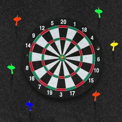 Dartbord Muurbescherming 9 Stuks - Zelfklevende Vilt Beschermpanelen 30x30 cm Surround