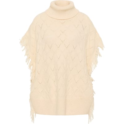 IZIA gebreide poncho gaya
