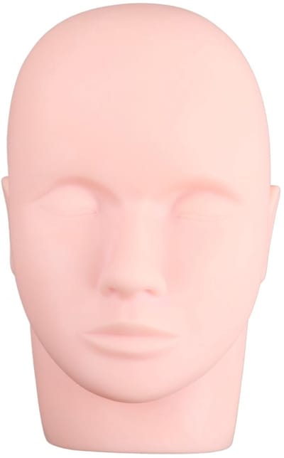 Dailygoods- Make-up Mannequin Zacht Rubber - Professionele Cosmetologie Training - Lippen/Wenkbrauwen/Wimpers - Tatoeage Praktijk - Valse Huid - Schokbestendig - Make-up Pop