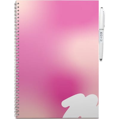 MOYU Uitwisbaar Schoolschrift A4 - Softcover - Blanco pagina’s - 100% Steenpapier - Inclusief uitwisbare pen, penhouder en wisdoekje