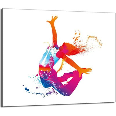 TMK ArtDeko - Glazen Beschermplaat - 60x52 - Wit - Gehard Glas