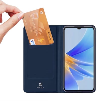 Dux Ducis Skin Pro Oppo A17 Hoesje Portemonnee Book Case Blauw