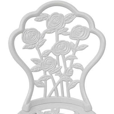 vidaXL - Bistrostoelen - 2 - st - gietaluminium - wit
