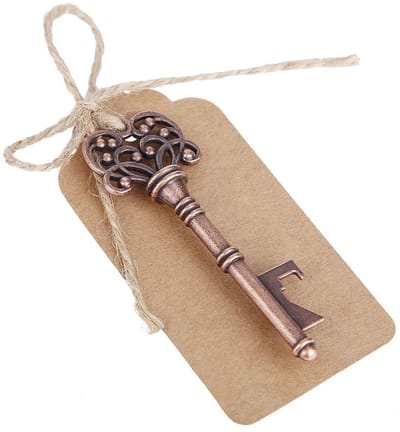 Cosensi- Sleutelflesopener Vintage Hartvorm - Sleutelhanger - Bruiloft - Feest - Verjaardag - Uniek Cadeau - Flesopener