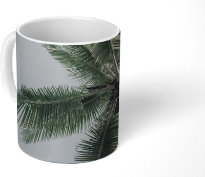 Mok - Koffiemok - Palmboom - Tropical - Zomer - Mokken - 350 ML - Beker - Koffiemokken - Theemok