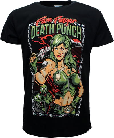 Five Finger Death Punch Assassin Band T-Shirt - Officiële Merchandise - M