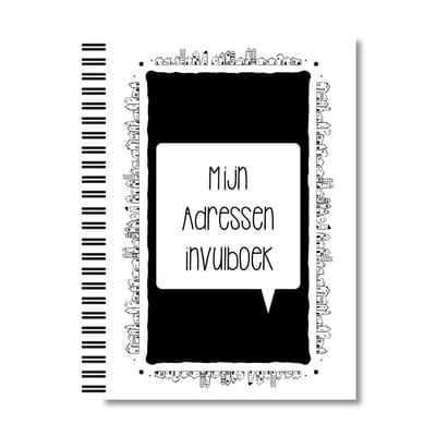 Mijn adressen invulboek | Lettertijd | A5-formaat
